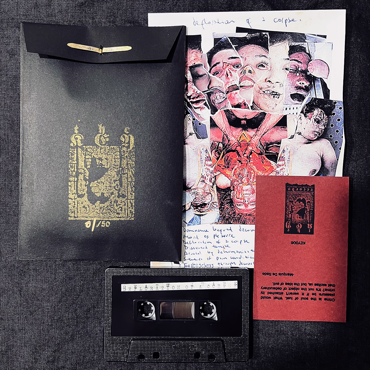 DEATH SHAPE "Defloration of a corpse" cassette - Image 3