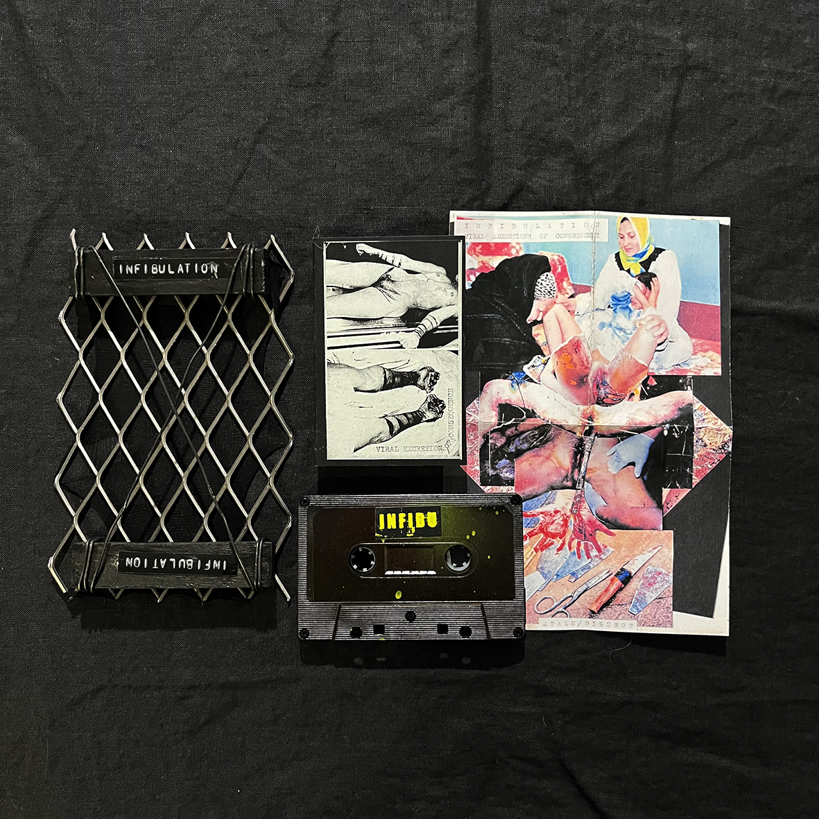 INFIBULATION "Viral excretions of consequence" cassette - Image 4