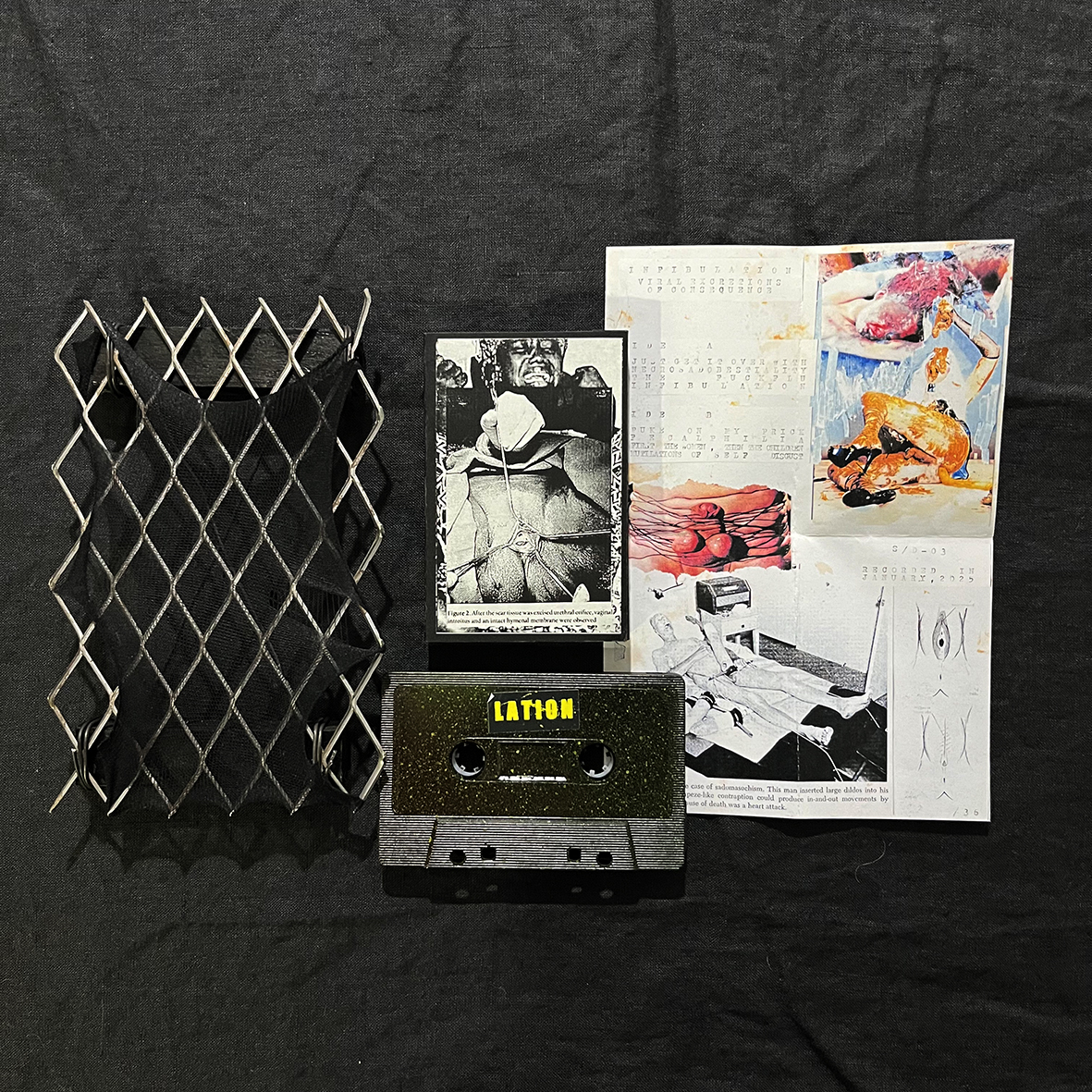 INFIBULATION "Viral excretions of consequence" cassette - Image 5