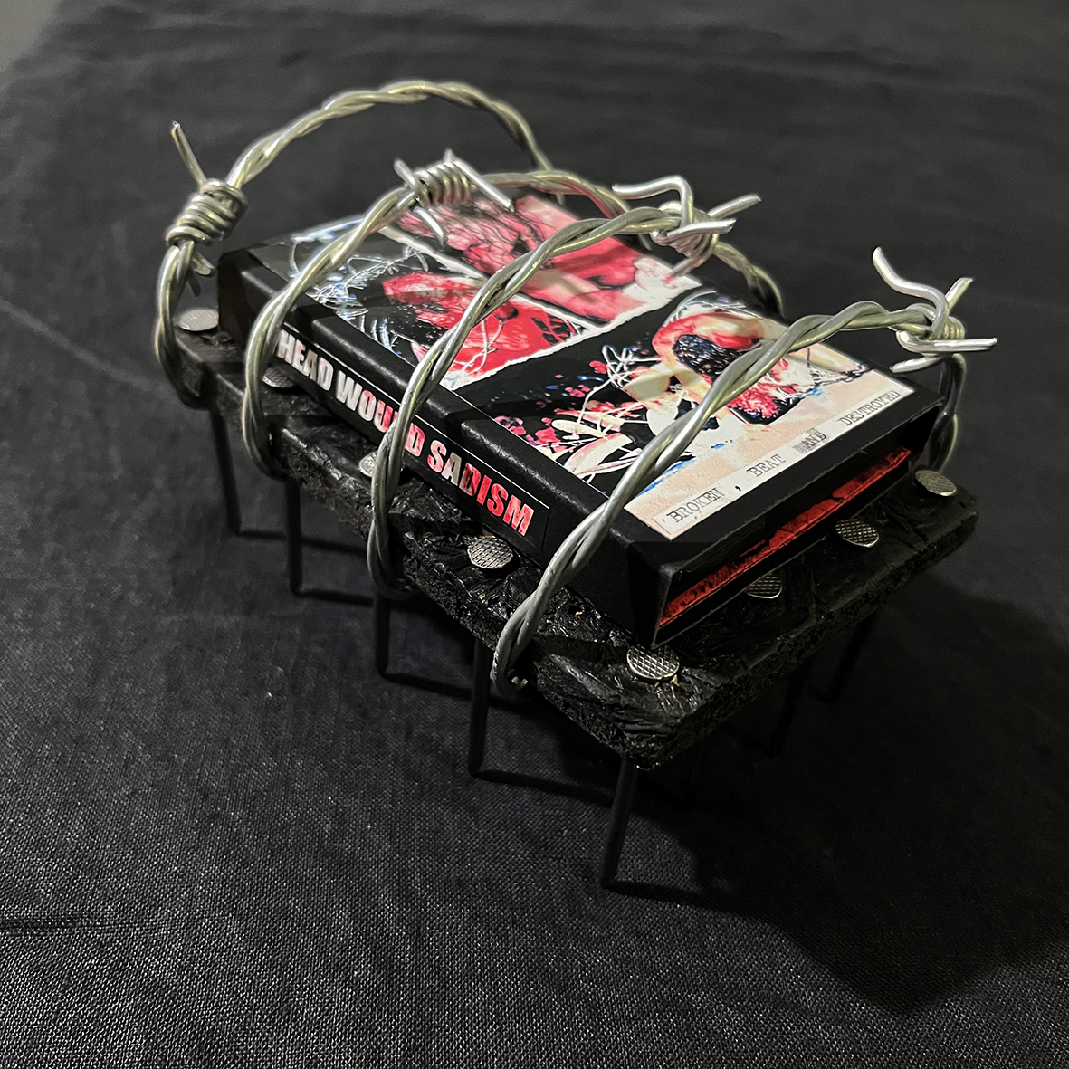 HEAD WOUND SADISM "Broken, beat and destroyed" cassette - Image 2