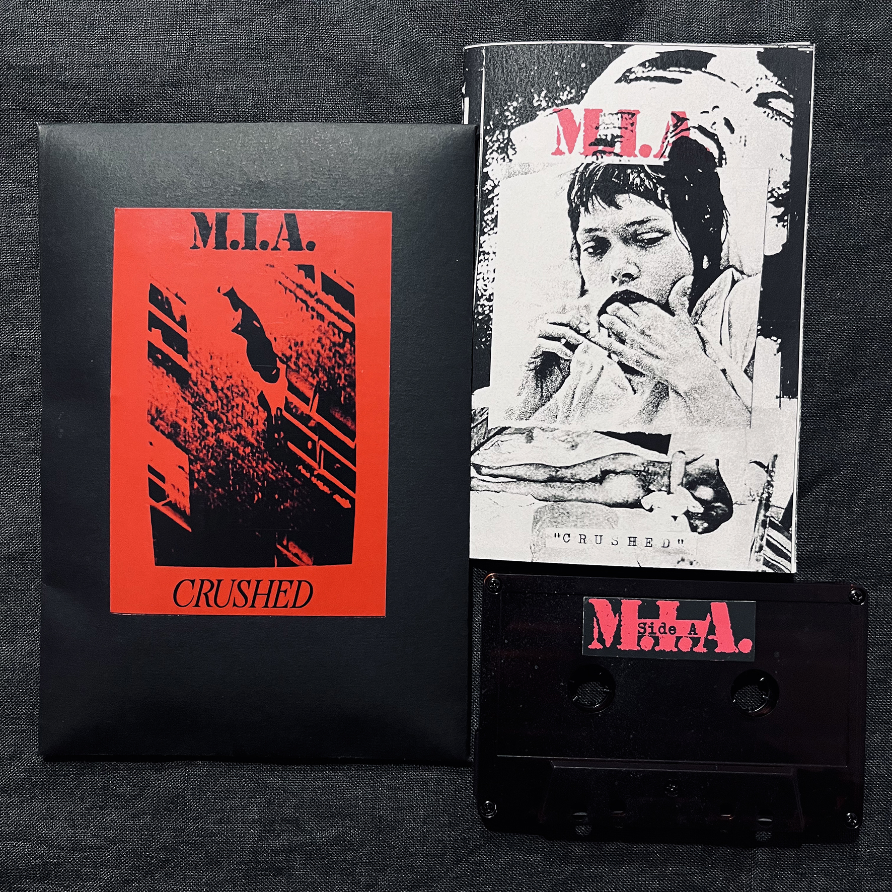 M.I.A. "crushed" cassette